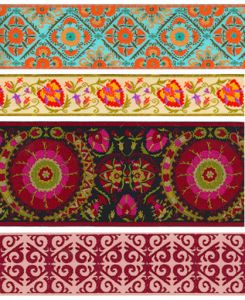 susani ribbon Suzani Pattern Prints, Suzani Pattern, Nice Patterns, Suzani Fabric, Campbell River, Textures And Patterns, Ethnic Print, Bc Canada, Vancouver Island