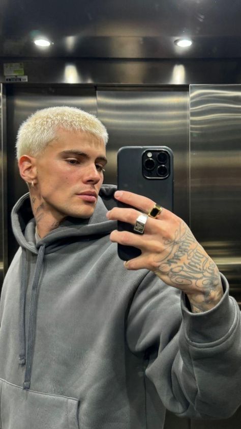 Men’s Buzz Cut Blonde Hair, Platinum Blonde Hair Buzzcut, 5 Guard Buzz Cut, Bleach Blonde Buzz Cut, Buzzcuts Mens, Blond Short Hair Men, Buzzed Bleached Hair Men, White Boy Buzz Cut, Blonde Hair Buzzcut