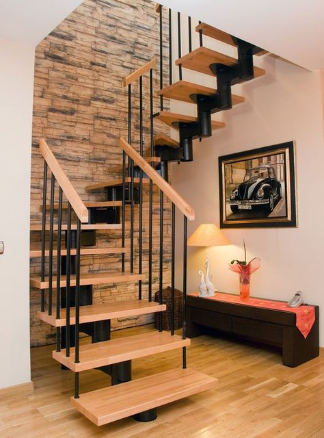 Contemporary Staircase Design, Tiny House Stairs, Contemporary Staircase, Stairs Design Interior, House Staircase, Staircase Remodel, Stairway Design, Stairs Design Modern, Stair Case