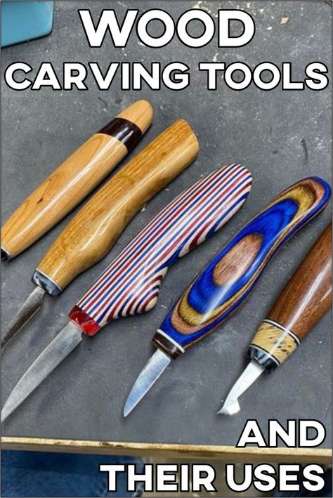 carving, tools, Wood carving tools, uses Best Wood Carving Tools, Best Wood For Carving, Power Carving Tools, Wood Burn Spoons, Wood Jewelry Diy, Whittling Projects, Different Tools, Dremel Carving, Simple Wood Carving