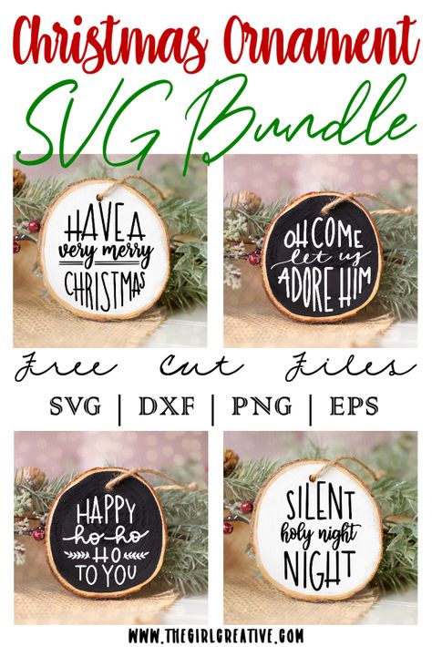 Cricut Family Ornaments, Nightmare Before Christmas Font, Christmas Fonts Alphabet, Christmas Tree Desserts, Cricut 3, Cricut Ornaments, Vinyl Ornaments, Christmas Fonts Free, Cricut Christmas Ideas