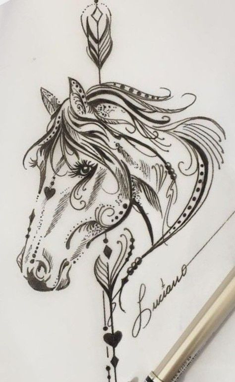 Mandala Horse Tattoo, Native American Horse Tattoo, Indian Horse Tattoo, Celtic Horse Tattoo, Horse Shoe Tattoo, Horse Tattoo Design, Magic Runes, Native American Tattoos, Native Tattoos