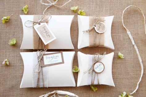 Rustic Party Favors, Ivory Pillow, Pillow Boxes, Rustic Party, Rustic Wedding Favors, Custom Favor, Burlap Pillows, Party Favor Boxes, Create Invitations