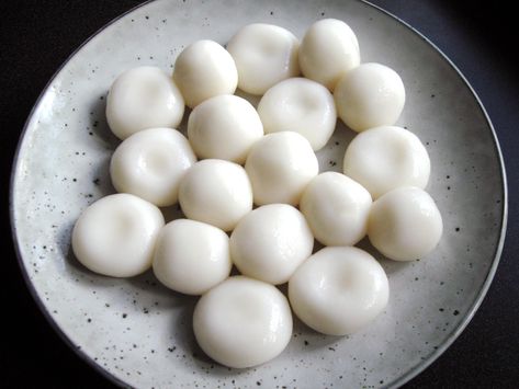 Mochi Dumplings made with Glutinous Rice Flour – Hiroko's Recipes Mochi With Rice Flour, Rice Flour Dumplings, Recipe With Glutinous Rice Flour, Mochi Dumplings, Glutinous Rice Flour Recipes, Recipe With Brown Rice, Rice Flour Recipe, Asian Sides, Asian Bakery