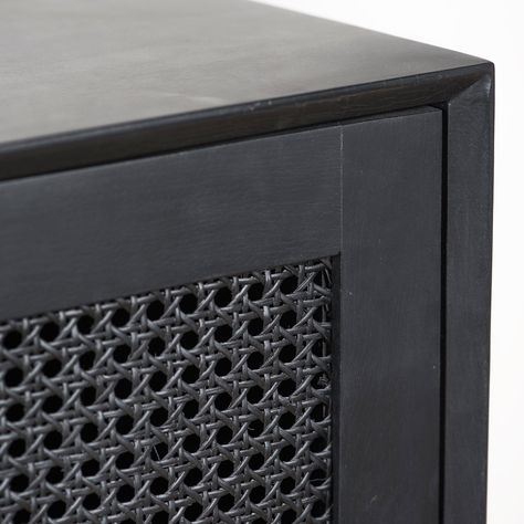 Union Home Louisiana Black Cabinet Mesh Doors, Black Cabinet, Mesh Door, Cabinet Black, Large Armchair, Small Cabinet, Black Cabinets, Door Pulls, The Union