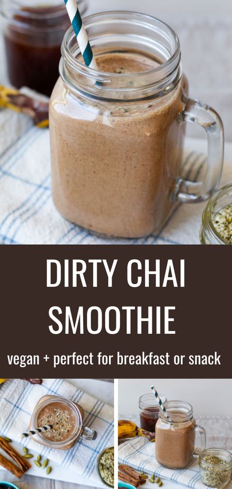 Chai Tea Protein Smoothie, Smoothies With Beans, Banana Chai Smoothie, Nut Smoothie Recipe, Smoothie With Chickpeas, Smoothie Recipes With Dates, Hemp Protein Smoothie, Smoothies With Coffee, Chia Banana Boost Smoothie