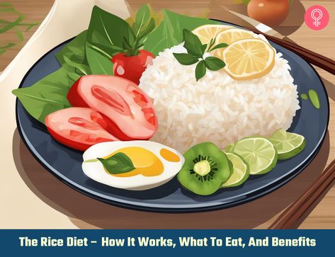 The Rice Diet – How It Works, What To Eat, And Benefits Rice Diet Plan Meal Ideas, Rice Diet Meal Plan, Rice Hack Diet, Rice Diet Plan, Yogurt Diet, Rice Diet, Fish Snacks, Vegetable Quinoa, Low Sodium Diet