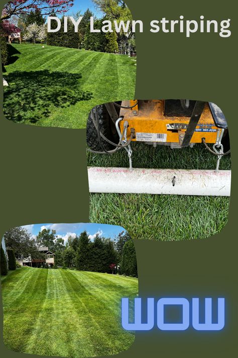 This is an easy DIY lawn striper. All you need is a drill, PVC, eye hooks, sand, and PVC pressure end caps. Diy Lawn Striper, Diy Lawn, Basic Essentials, Eye Hook, Cub Cadet, Pvc Pipe, Car Maintenance, All You Need Is, Easy Diy