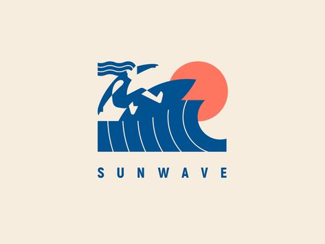 Surfing Logo, Surf Logo, Wave Logo, Water Logo, Waves Logo, Surf Design, Logo Design Ideas, Retro Logos, Design Jobs