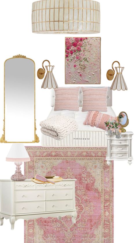 Girly Pink Bedroom, Pink Dorm Rooms, Dads Room, White Room Decor, Luxury Room Bedroom, Future Apartment Decor, Pinterest Room Decor, Redecorate Bedroom, Room Redo