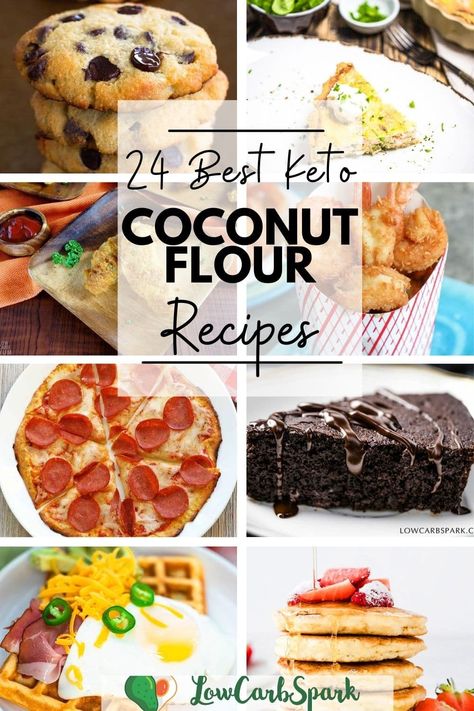 Flour Recipes Easy, Keto Coconut Flour Recipes, Coconut Flour Desserts, Flour Desserts, Recipes With Coconut, Recipes Using Coconut Flour, Low Sugar Dinners, Coconut Flour Cookies, Baking With Coconut Flour