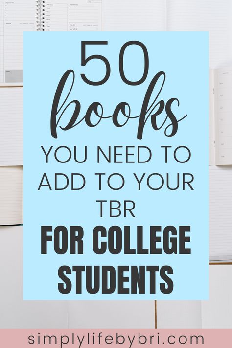 Books Every College Student Should Read, Must Read Books For Teens, Student Life Aesthetic, High School Reading List, Student Lifestyle, Ya Romance, High School Reading, College Books, Leveled Books