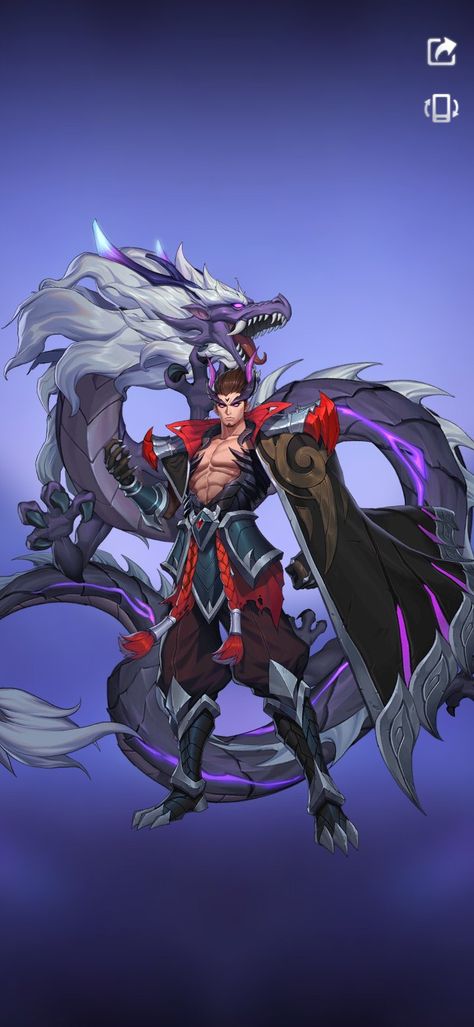 Black dragon Yu Zhong Mobile Legends, Yu Zhong Mlbb, Chad Image, Dragon Emperor, Paper Model Car, Mobile Wallpaper Android, Mobile Legends Bang Bang, Artistic Wallpaper, The Legend Of Heroes