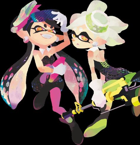 Squid Sisters, Splatoon, Made By Me, Nintendo, Art