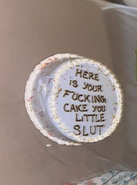 Funny 20th Bday Cake, Pinterest Cake Funny, What To Write On A Cake Funny, Gen Z Birthday Cakes, Cakes With Words Funny, Funny Bday Cake Messages, Lost Your Virginity Cake, Funny Mom Birthday Cake, Funny Cake Writing Ideas