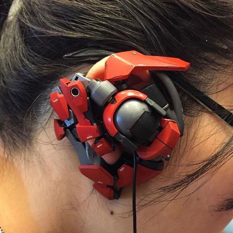 Cyberpunk Earphone, Cyberpunk Earpiece, Cyberpunk Headphones, Functional Techwear, Cyberpunk Gadgets, Cyberpunk Wear, Parkour Moves, Cyberpunk Accessories, Diy Headphones