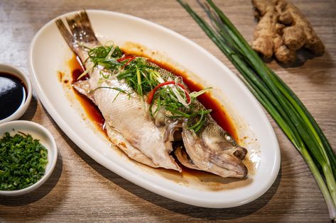 Steamed Whole Fish and the Ginger, Garlic, Scallion Trifecta Sweet And Sour Fish Recipe, Steamed Whole Fish, Keto Fish Recipes, Sweet And Sour Fish, Recipes For Seafood, Steamed Fish Recipes, Whole Fish Recipes, Asian Fish, Asian Seafood