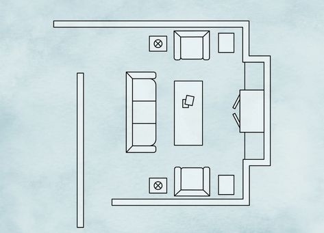 The Most Inviting Living Room Layouts to Try | Wayfair Living Room Plan Layout, Cabin Livingroom, Living Room Layouts, Living Room Floor Plans, Room Layout Planner, Inviting Living Room, Living Room Plan, Long Living Room, Small Living Room Layout