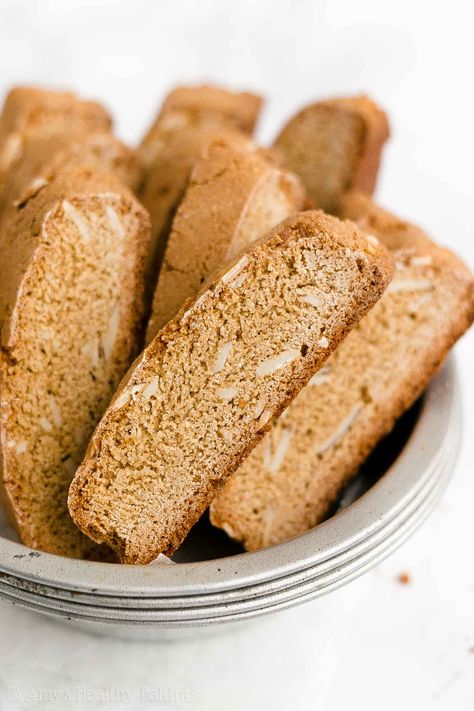 Low Calorie Biscotti, Oatmeal Biscotti Recipe, Oatmeal Biscotti, Sugar Free Biscotti Recipe, Sugar Free Biscotti, Gf Biscotti, Healthy Biscotti, Healthy Biscotti Recipe, Classic Biscotti