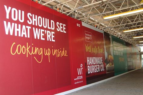 Hoarding Board Design, Hoarding Design Creative, Hoarding Board, Billboard Ideas, Pepper Lunch, Visual Merchandising Fashion, Hoarding Design, Window Signage, Graphic Design Ideas