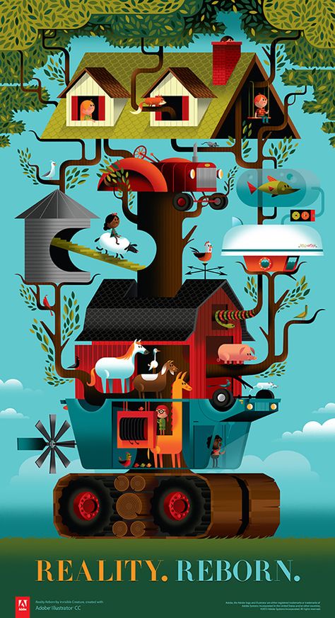 Always exciting to discover new from Invisible Creature. Be sure to read the interview with them on The Great Discontent. Invisible Creature, Adobe Illustrator Tutorials, Affinity Designer, Illustrator Tutorials, Illustrations And Posters, Editorial Illustration, Photoshop Illustrator, Graphic Design Inspiration, Illustrations Posters