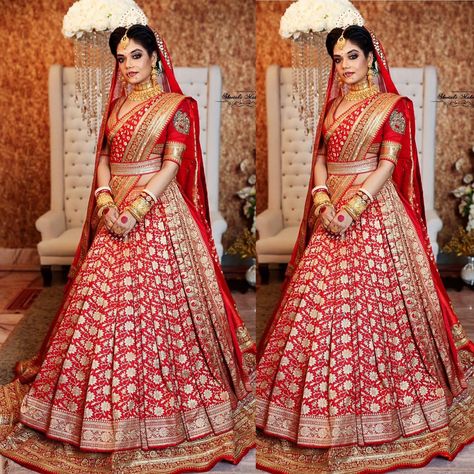 Best Indian Wedding Dresses, Red Bridal Dress, Bridal Sarees South Indian, Indian Bridal Sarees, Indian Outfits Lehenga, Wedding Lehenga Designs, Bengali Bride, Indian Bride Outfits, Bridal Lehenga Collection