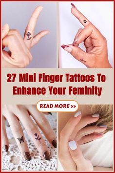 Dainty Tattoos Finger, Micro Finger Tattoos For Women, Women Finger Tattoos Ideas, Tiny Finger Tattoos With Meaning, Finger Tatoos Woman, Unique Finger Tattoos For Women, Bestie Finger Tattoos, Finger Tats With Meaning, Inside Finger Tattoo For Women