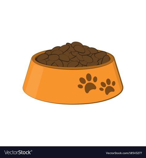 Pet Food Illustration, Dog Food Illustration, Bowl Drawing, Cat Vector, Cat Icon, Highlight Cover, Pet Feeder, Food Bowl, Dog And Cat