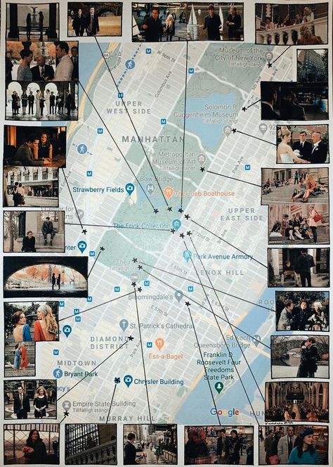 Gossip Girl Nyc Locations, Gossip Girl New York Locations, New York Movie Locations, New York Checklist, New York Movies, Gossip Girl New York, New York Maps, Vacation New York, New York Locations