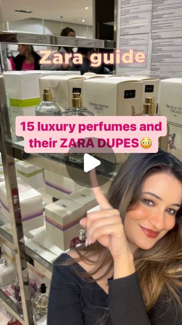 Nina Jain | Makeup and Fashion on Instagram: "Comment “Details” to get all the links to zara perfumes!  15 LUXURY FRAGRANCES that ZARA has duped!!  All of these fragrances were present in most zara stores. The prices here are listed for 90ml of luxuxy perfume/zara perfume!🥹🥹 Which one is your favourite?" Zara Tokyo Perfume, Zara Perfume Amber Fusion, Fashionably London Zara Perfume, Zara Deep Garden Perfume, Zara Parfum For Women, Zara Tuberose Perfume, Zara Duplicate Perfume, Best Zara Perfume For Women, Zara Perfume Duplicates