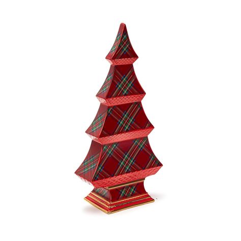 Tartan Traditions Christmas Tree Tartan Christmas Decorations, Chinoiserie Christmas Tree, Tartan Christmas Tree, Tartan Plaid Christmas, Pink Chinoiserie, Christmas Tree Silhouette, Chinoiserie Christmas, Preppy Christmas, Stewart Tartan