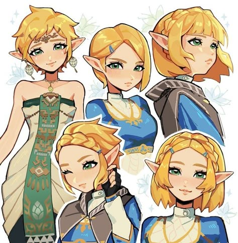 Zelda Hair, Zelda Drawing, Anime Haircut, Princesa Zelda, Zelda Funny, Zelda Tears Of The Kingdom, Writing Fantasy, Tears Of The Kingdom, Link Zelda