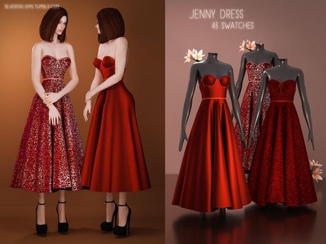 Christmas Party Dresses, Sims 4 Download, Pelo Sims, Sims 4 Game Mods, Tumblr Sims 4, Sims 4 Cc Folder, Free Sims, New Party Dress, Sims 4 Dresses