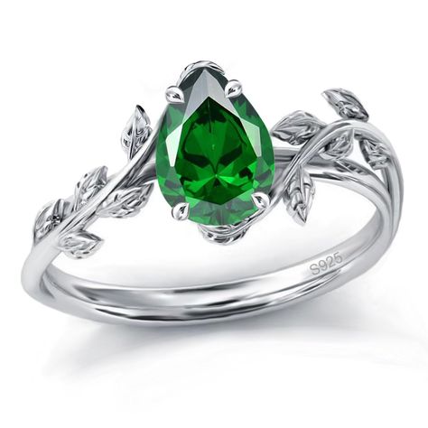 PRICES MAY VARY. Birthstone Ring: Classic Pear Shape Birthstone Birthday Ring, Our birthstone is available in 13 colors and represents the different months of her birth.The birthstone ring look and sparkle sure to stand out in any crowd May Birthstone Ring: All of our jewelries are made of Real 925 Sterling Silver and AAAAA Created Emerald Birthstone.Green Emerald is the May Birthstone, Represents love and life Emerald Specifications: Pear Stone Size: 1.5 ct (6*8mm), The sparkle and color of the Silver Ring Emerald, Silver Engagement Rings Emerald, Green Birthstone Promise Ring, Emerald Engagement Ring Silver Band, Silver Ring With Emerald Stone, Rings With Green Stones, Sterling Silver Emerald Promise Ring For May Birthstone, Silver And Emerald Ring, Silver Emerald Engagement Ring