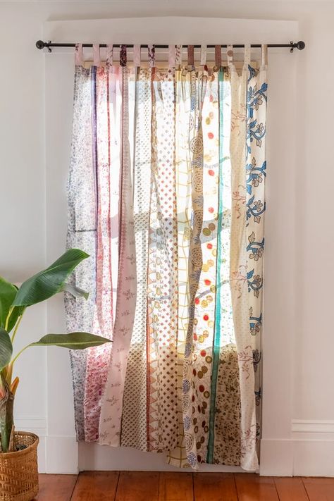 Hippie Curtains, Door Window Curtain, Patchwork Curtains, Curtain Door, Handmade Curtains, Curtain For Door Window, Silk Curtains, Home Door, Boho Curtains