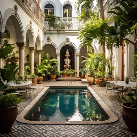 Step into the Timeless Elegance of an Old San Juan Home! 🏰✨ From Colonial Architecture to Antique Furnishings, this Home in Old San Juan Radiates Beauty! 🕰️🌺 Inspired by Victoria Preis of Mi Casita Collection (@casitacollection) #OldSanJuanHome #InteriorDesign #HomeDecor #VintageVibes #ColonialCharm #AntiqueFurniture #HomeInspiration #HistoricLiving #VintageHome #TimelessElegance" Old San Juan Interior Design, Caribbean Homes Exterior, Caribbean Colonial Architecture, Caribbean Homes Interiors, Caribbean Interior, Caribbean Colonial, Carribean House, Caribbean Interior Design, Caribbean Architecture