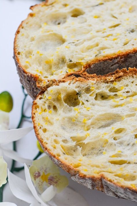 Polenta & Rosemary Sourdough Bread Turkey Shaped Bread, Rosemary Sourdough Bread, Garlic Sourdough, Rosemary Sourdough, Baking Studio, Sourdough Focaccia, Shaped Bread, Sourdough Bread Recipes, Bbq Sausage