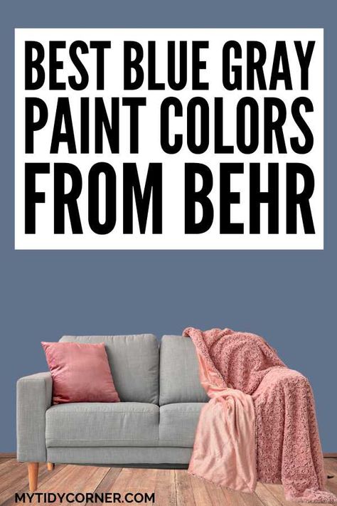 best behr blue gray colors Ombre Blue Behr Paint, Behr Blue Gray Paint Colors Bedrooms, Seattle Gray Paint, Blue Gray Behr Paint Colors, Behr Blue Paint Colors Bedrooms, Provence Blue Behr Paint, Best Behr Blue Paint Colors, Blue Gray Paint Colors Bedroom, Behr Paint Colors Blue