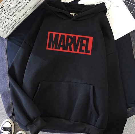 Marvel Avengers Logo, Spiderman Cartoon, Avengers Logo, Marvel Gifts, Marvel Clothes, Marvel Hoodies, Trendy Hoodies, Fashion Hub, Logo Black