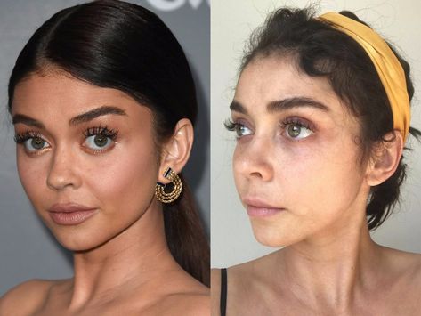 Photos: What actresses look like without makeup Celebs Without Makeup, Lighter Hair, Gina Rodriguez, Red Carpet Beauty, Sarah Hyland, Beauty Mask, Makeup Transformation, Dewy Skin, Photo Makeup