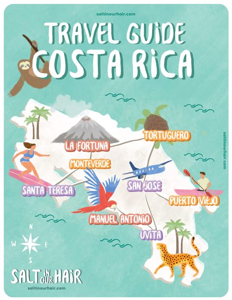 Costa Rica 2-week Itinerary: Ultimate Travel Guide for 2022 Costa Rica Itinerary, Costa Rica Map, Costa Rico, Cost Rica, Costa Rica Adventures, Costa Rica Travel Guide, San Jose Costa Rica, Visit Costa Rica, Costa Rica Vacation