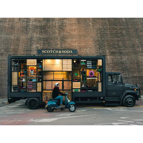 Firenze and Scotch looking good together. #ScotchonWheels #OurFashionWeek #ScotchandSoda #Pittiuomo #Firenze Truck Store, Company Car, Container Bar, Fashion Truck, Food Truck Business, Coffee Truck, Mobile Store, Mobile Boutique, Food Truck Design