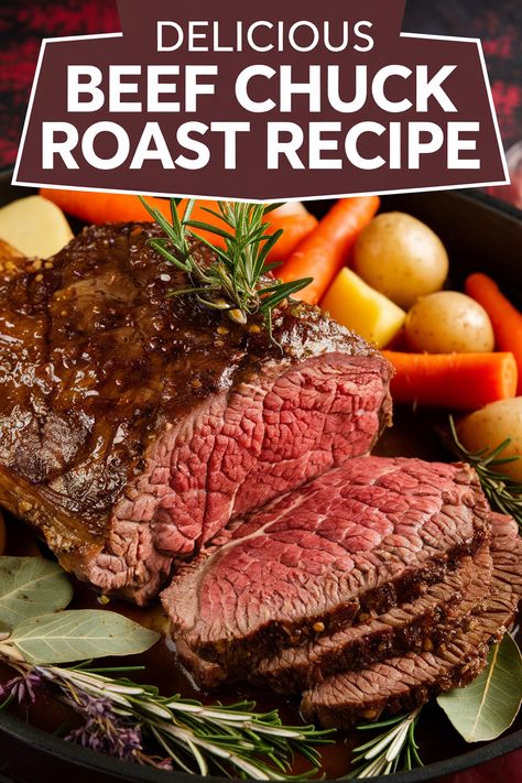 Unlock the secrets to a perfect beef chuck roast with these tips. Choose equipment like a Dutch oven for even cooking. Start by bringing the roast to room temperature and sear it well for enhanced flavors. Use plenty of herbs and aromatics for seasoning. Cook low and slow for a tender, melt-in-the-mouth texture. After cooking, let it rest to allow juices to redistribute. Leftovers can be used creatively in sandwiches or soups. Try these techniques to elevate your culinary skills and enjoy flavorful meals. #BeefChuckRoast #CookingTips Chuck Roast Meal Ideas, Best Chuck Roast Recipe Oven, Chuck Roast In Oven Recipes, Chuck Roast Meat Recipes, Beef Chuck Roast Recipes Oven Easy, Chuck Roast Meals, Chuck Roast Sandwich Recipes, Chuck Roast Recipes Oven, Best Chuck Roast Recipe