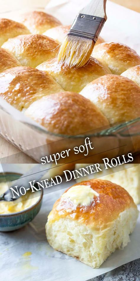 Recipe Notebook, Yeast Rolls, Dinner Rolls Recipe, Baking Recipe, No Knead Bread, Recipe Binder, Bread Bun, No Knead, Fresh Bread