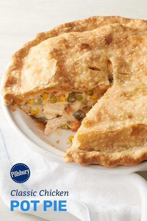 Classic Chicken Pot Pie Recipe, Classic Chicken Pot Pie, Pot Pie Recipe Easy, Creamy Chicken Pot Pie, Homemade Chicken Pot Pie, Chicken Pot Pie Recipe, Pot Pie Recipe, Mince Pie, Easy Chicken Pot Pie