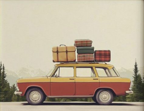 Retro Road Trip Aesthetic, Aesthetic Road Trip Pictures, Road Trip Pictures, Aesthetic Road Trip, Retro Road Trip, Aesthetic Road, Vintage Road Trip, Trip Pictures, Vintage Family