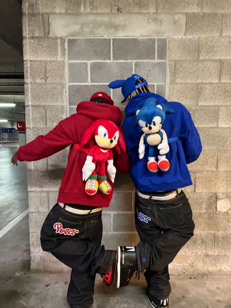 Sonic Outfits Ideas, Y2k Sonic Outfit, Sonic Outfit Ideas, Y2k Aesthetic Art, Sonic Outfit, Y2k Outfits Men, Sonic & Knuckles, Swag Pics, Drip Outfit Men