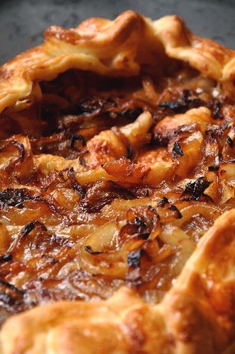 Baking The Book: Caramelized Onion Tart Carmelized Onion Tart, Tarts Savory, Caramelized Onion Tart, Onion Appetizers, Caramelised Onion Tart, Savory Tarts, Baked Onions, Savoury Pies, Onion Pie