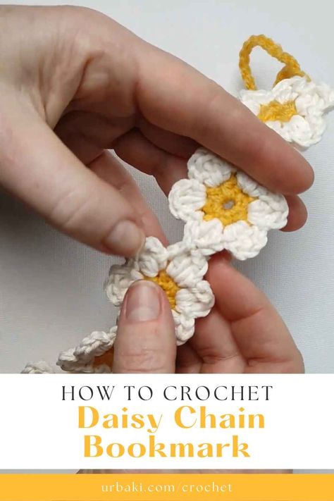 Greetings, fellow crochet enthusiasts! Join us in the delightful world of crochet as we explore the enchanting tutorial by Hobbi CROCHET – "Let's Crochet Daisy, lots of daisies." 🧶 This free pattern crochet tutorial offers a step-by-step slow video, perfect for both beginners and advanced beginners, as we immerse ourselves in the beauty of daisy chains. Creating a Daisy Wonderland: Imagine a meadow adorned with daisies, and now envision bringing that charm into your crochet creations. Crochet Daisy Chain, Chain Bookmark, Slow Video, Edging Crochet, Scrap Crochet, Hello How Are You, Daisy Chains, Crochet Bookmark Pattern, Crochet Daisy