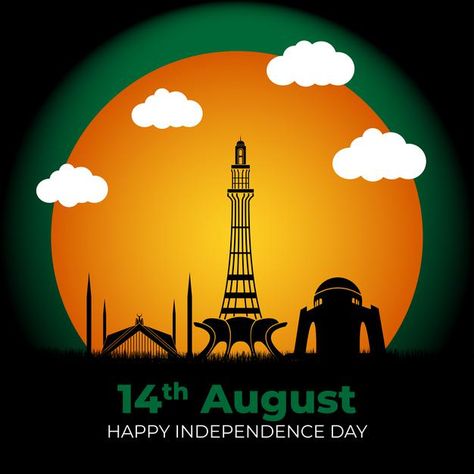 Pakistan Independence Day Art, 23rd March Pakistan Day, Independence Day Creative, Independence Day Of Pakistan, Independence Day Art, August Design, 12th Rabi Ul Awal, Vector Stickers, Happy Independence Day Pakistan